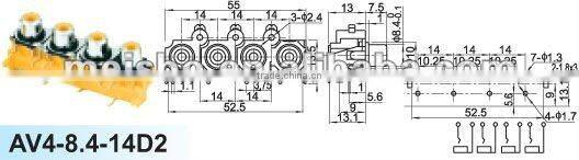 Female audio 12v dc converter to 220 ac