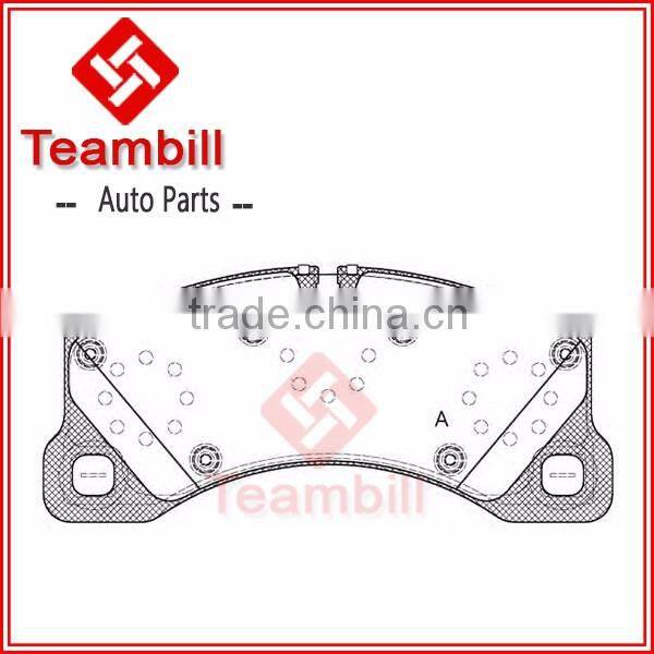 Disc brake pad for VW TOURAGE PORSCHE CAYANNE PANAMERA 7P0698151