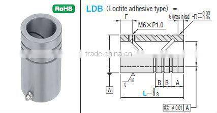 Plain guide bushings for die set LDB (Loctite adhesive type ))
