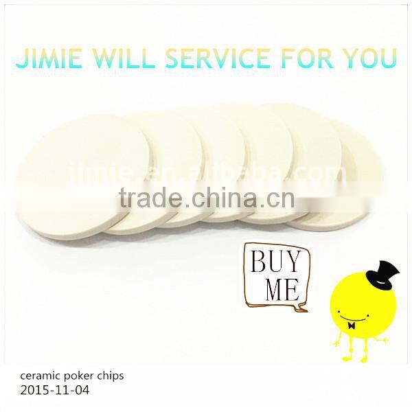 DIY custom ceramic blank poker chips