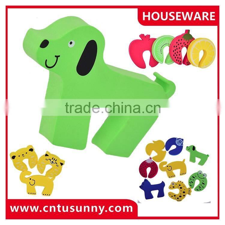 Eco-friendly EVA auto door protectors colorful door stop for baby safety