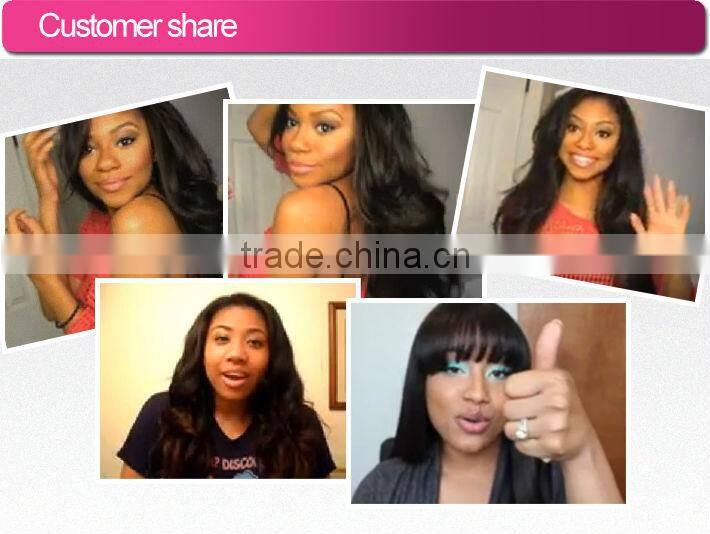 100% remy brazilian human hair extension afro-b style with many color can be dyed