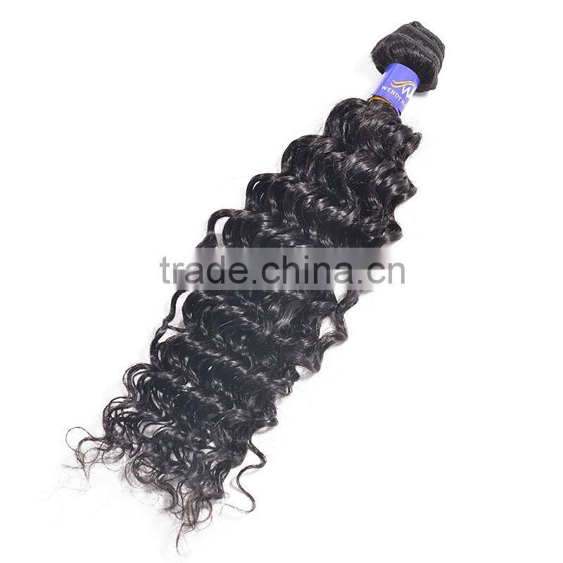 Natural curl unprocessed virgin Malaysian grade 6A kinky curly braiding hair