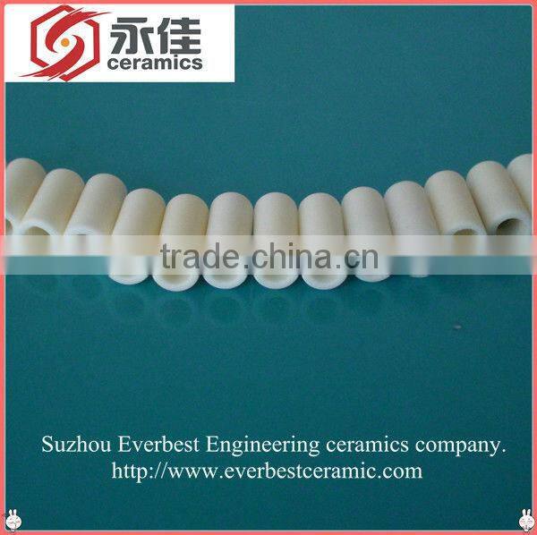 Everbest wear resistant precision white Alumina ceramic pipe