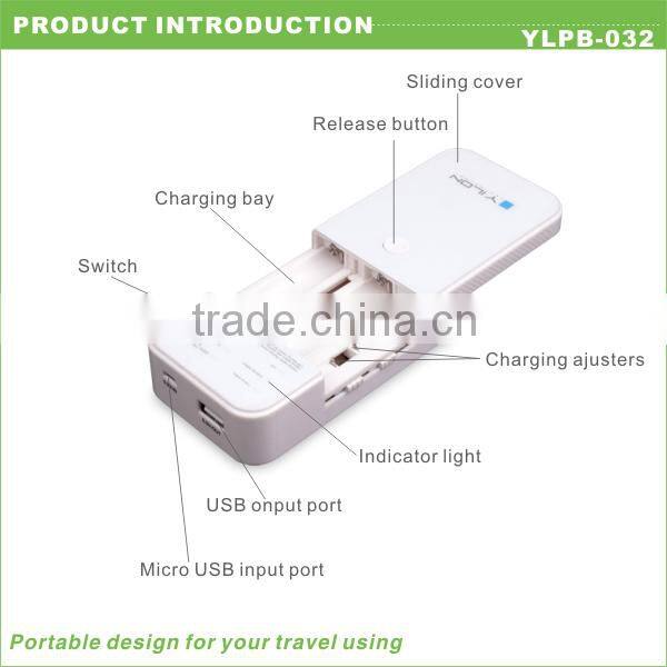Top quality external portable universal external laptop battery chargere