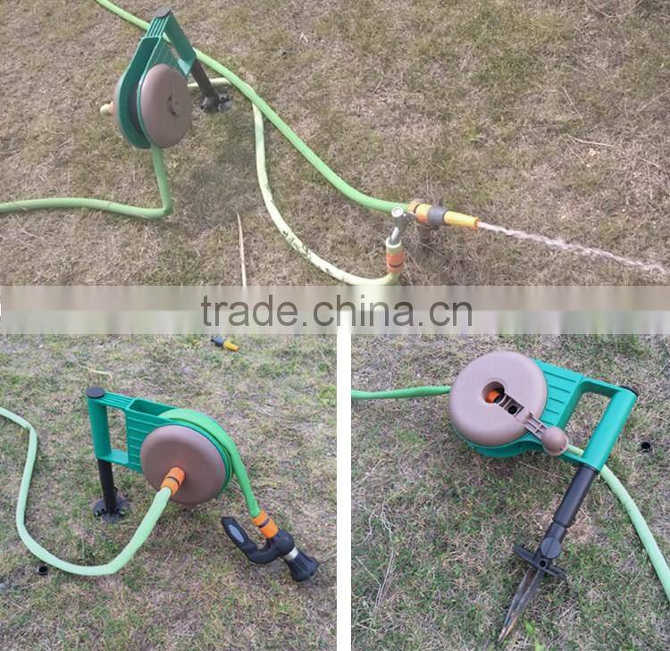 Washing Green PP Material 3-6 Bar lay flat hose reels