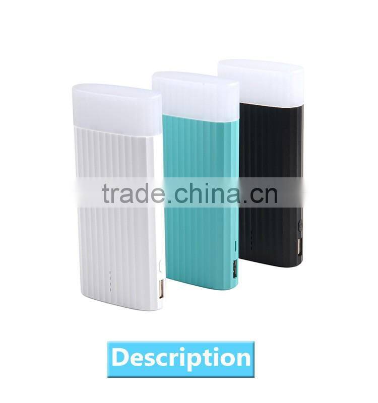 2016 Good Quality Big Capacity 10000mah LED Torch Power Bank