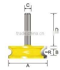 Woodworking TCT Flute and Bead Router Bit
