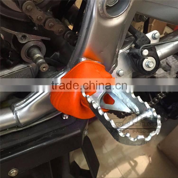 for Dirt bike BJ-FPC-001-OR Customized Foot Peg Cover For Off Road bike PVC material