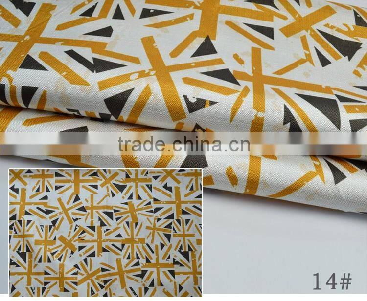 Cotton and linen printed fabric sofa fabric