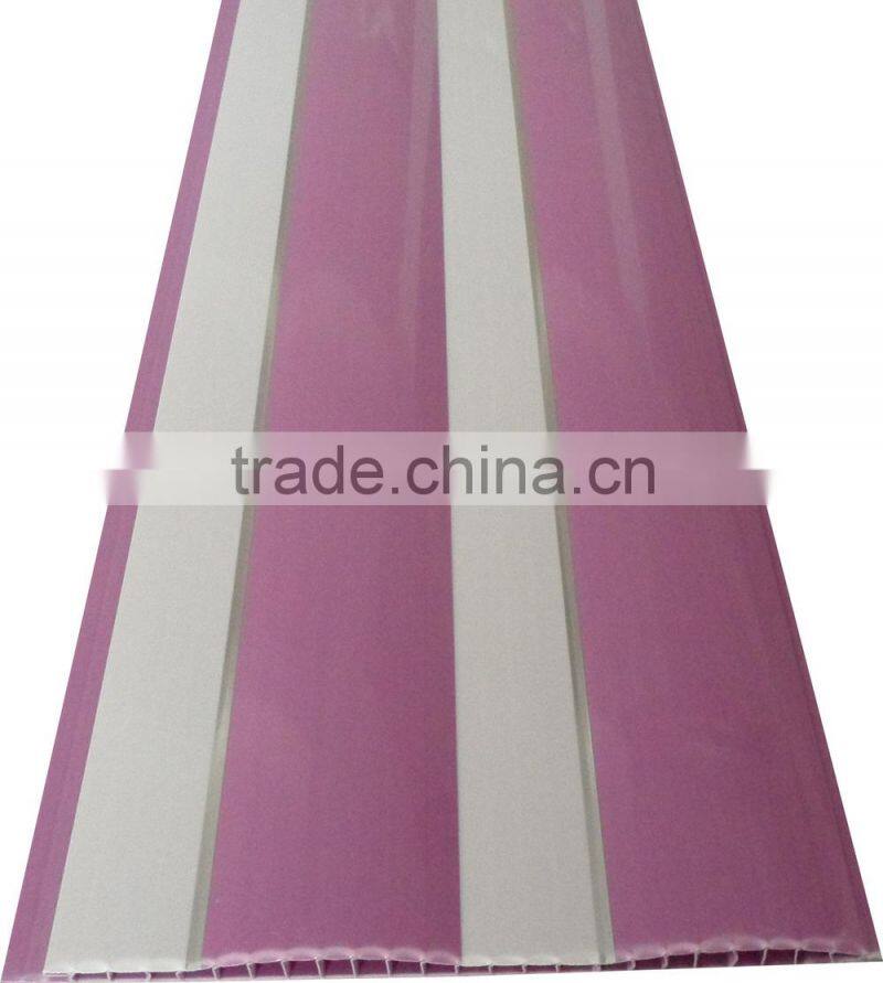 Arc style plastic ceiling panel, Size 9mm thickness, 20cm width S306