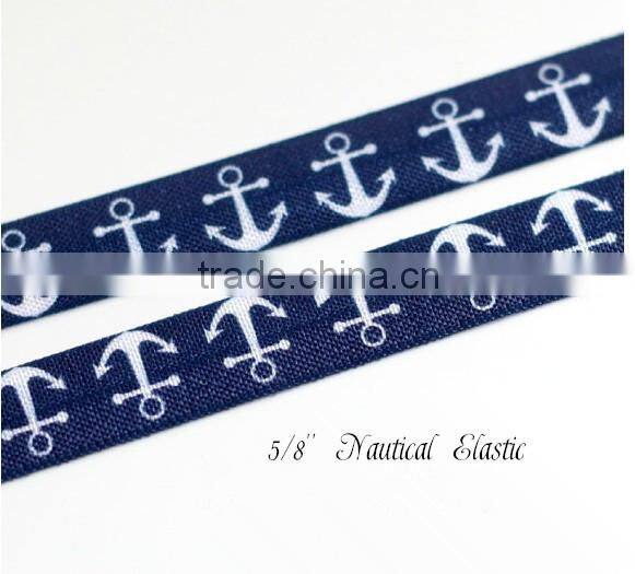 Flag Day Super Soft 5/8 Printed Fold Over Elastic,Elastic For Baby In Stock