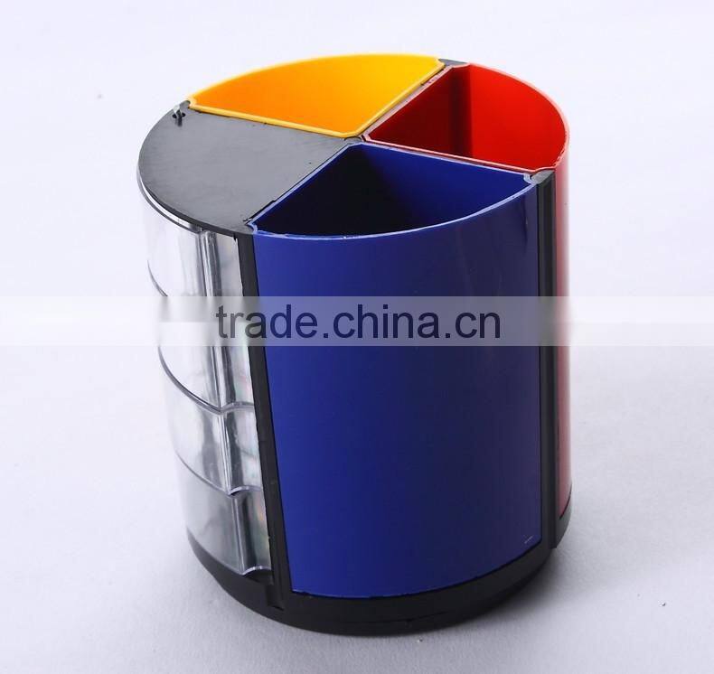 School supplies shantou plastic pen holder desk organizer pencil holder pen stands