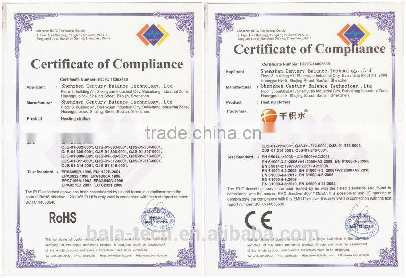 polyester heating vest for man