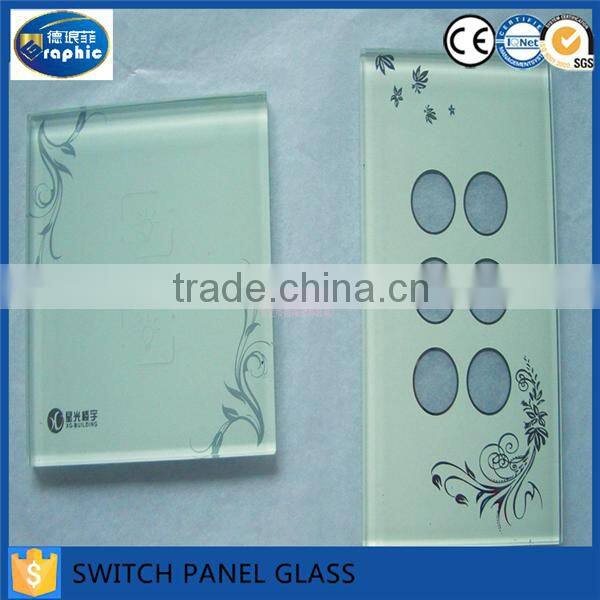 86*86mm stained art fused glass switch plates for sale