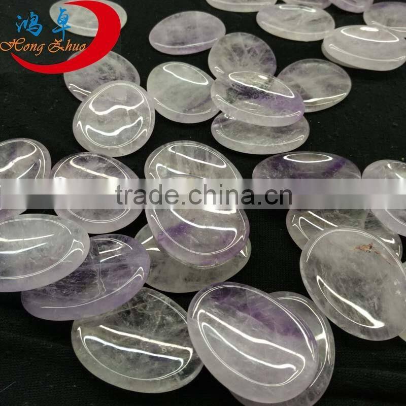 Wholesale Rose Quartz Pink Worry Stones Massage stones