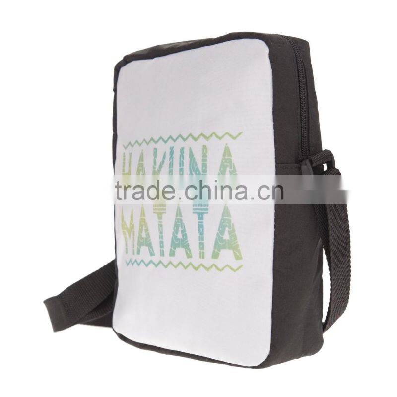 High Quality Full Printed Promotional Polyester Shoulder Bag for Ladies