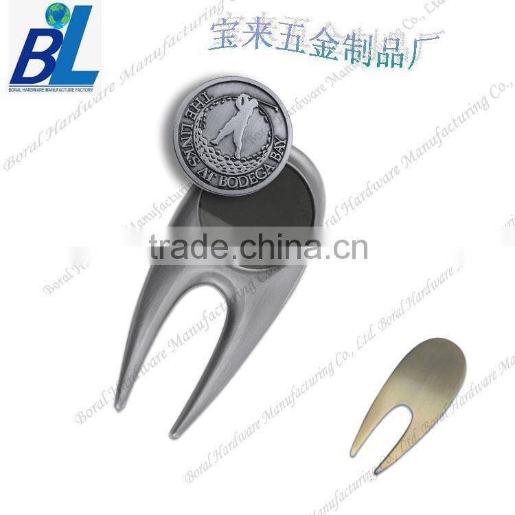 Antique brass zinc alloy golf divot tool