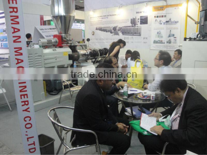 2016 Chinaplas SJ75/25 Single screw extruder for PC,HDPE,PE,PPR pipe