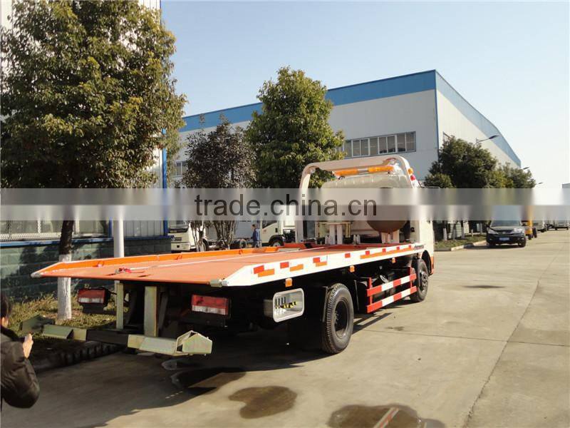DFAC 4*2 china pickup automatic flatbed road wrecker flated truck dongfeng