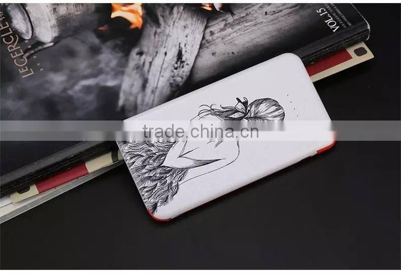 Design your logo cheap price power bank 4000mah with buld in cable