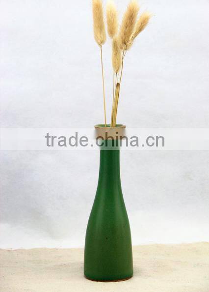 Handmade Antique Turquoise Ceramic Flower Vase HY0557