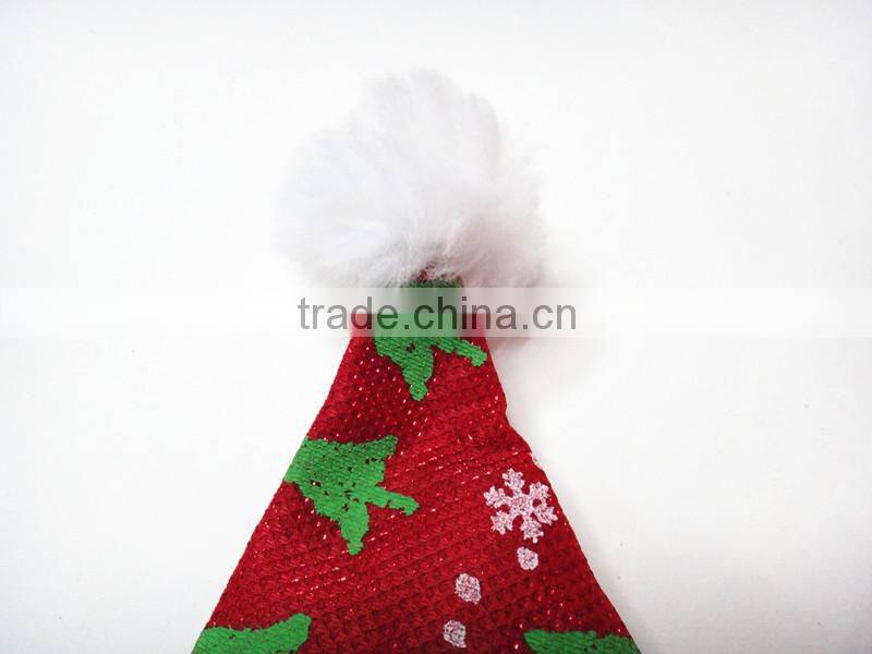 SJ-6733 30*40 Christmas tree print xmas gift adult santa hat
