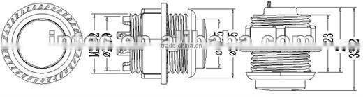 24mm blue plastic push button switch Momentary game accessories sonic arcade game machine push button