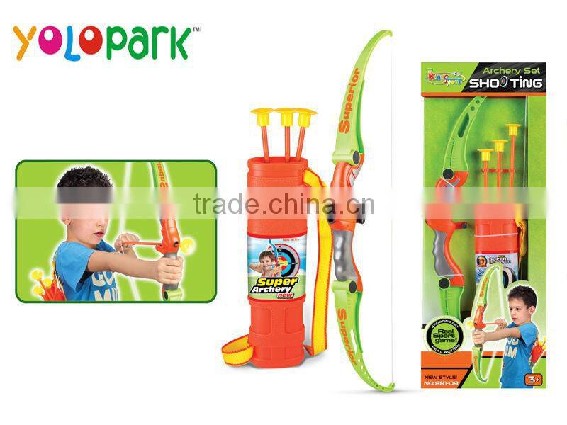Children play good toy dart gun set soft bullet gun set with bow and arrow with target