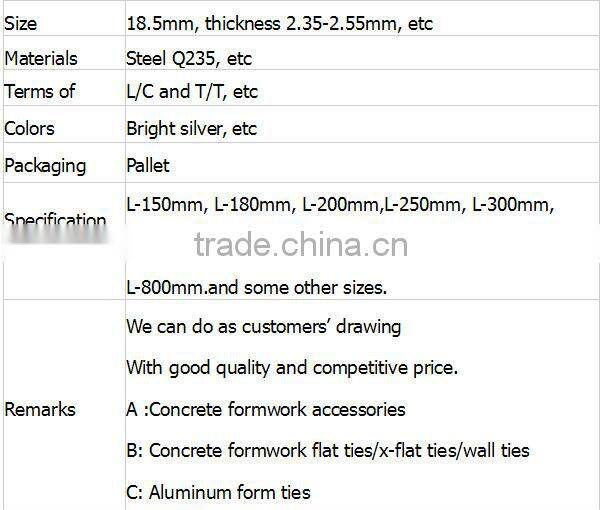 Concrete Block Wall Ties for Construction Formwork