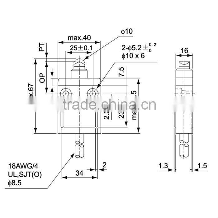 Sealed pin plunger TZ-3110