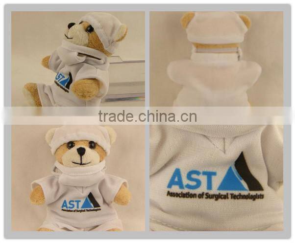 mini soft medical doctor stuffed teddy bear toy