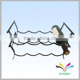 Supermarket Supply Housing Metal Flooring Glass Wine Bottles Rack for Beer Holder