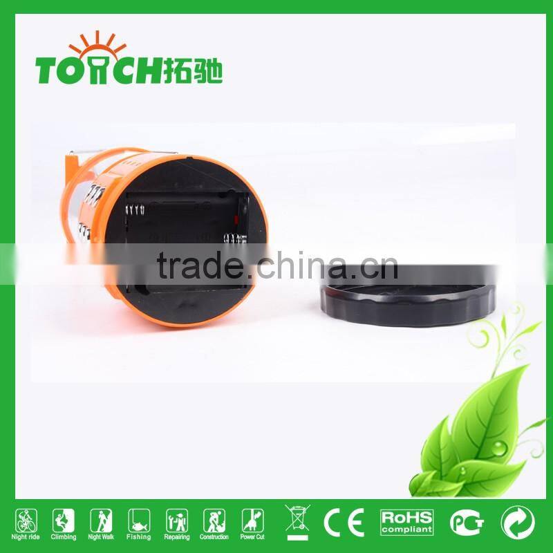 Ball Bulb ABS Plastic Lantern Light Fashion New Design Orange Camping Lamp with Inner Battery and Charger