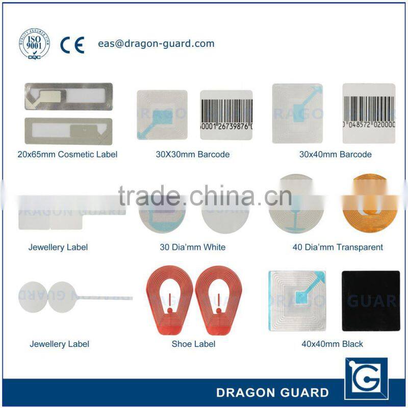 RF soft eas label & EAS label 8.2mhz & Security cosmetic eas label 8.2mhz
