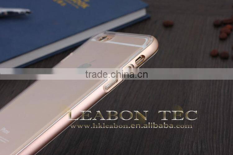 Ultra Thin Metal Aluminum Bumper with transparent tpu For iPhone 6 Metal Bumper