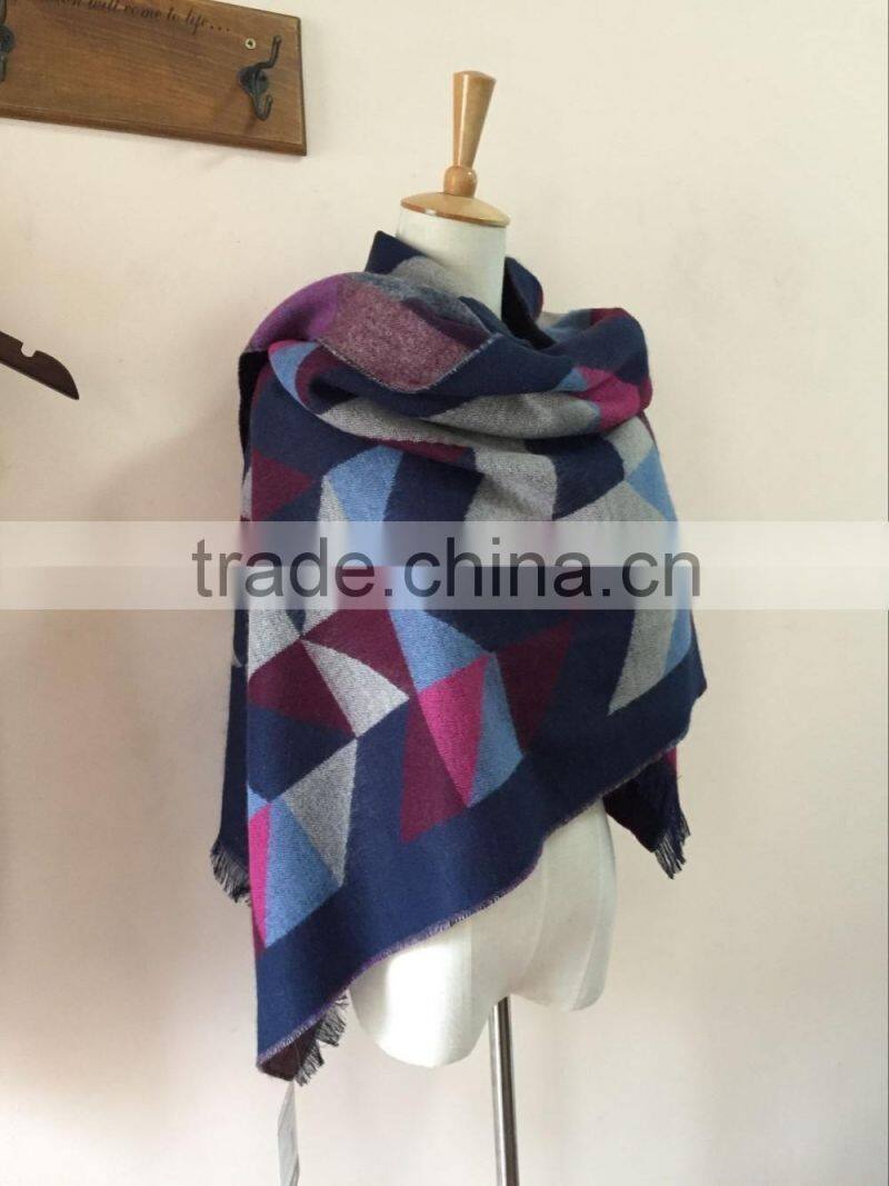 Fashionable scarf custom design 60*150cm 100% acrylic pashmina scarf