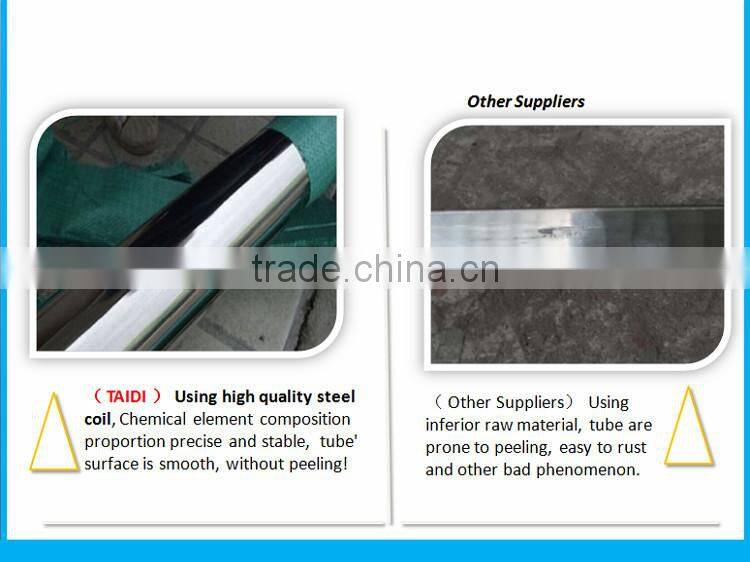 TAIDI ASTM A554 stainless steel pipe / tube 201 304