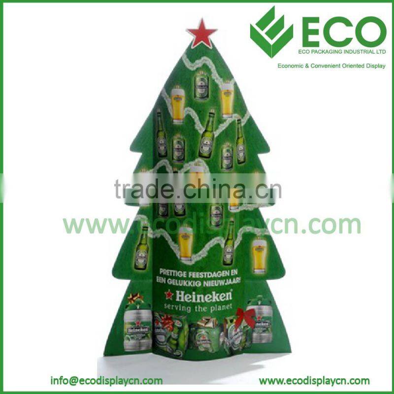 Advertising Christmas Trees Standee, Corrugated Cardboard Display