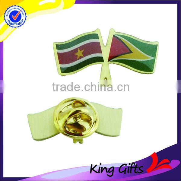 China manufacturers custom made metal flower shaped lapel pin