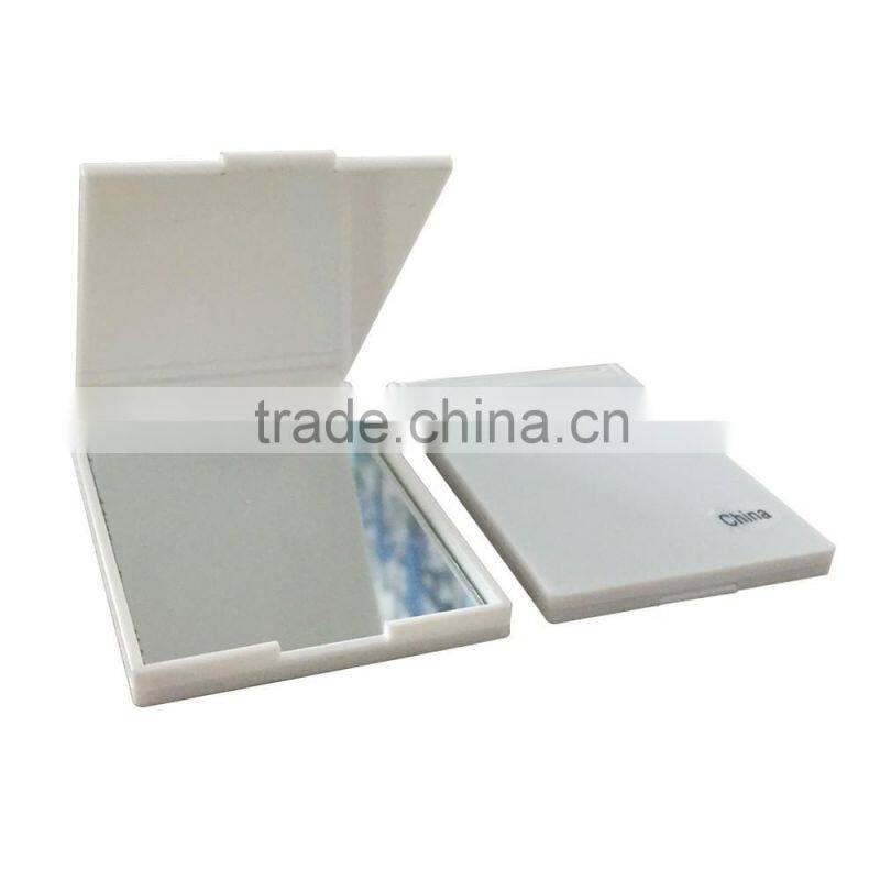 pantone colored plastic small makeup mirror