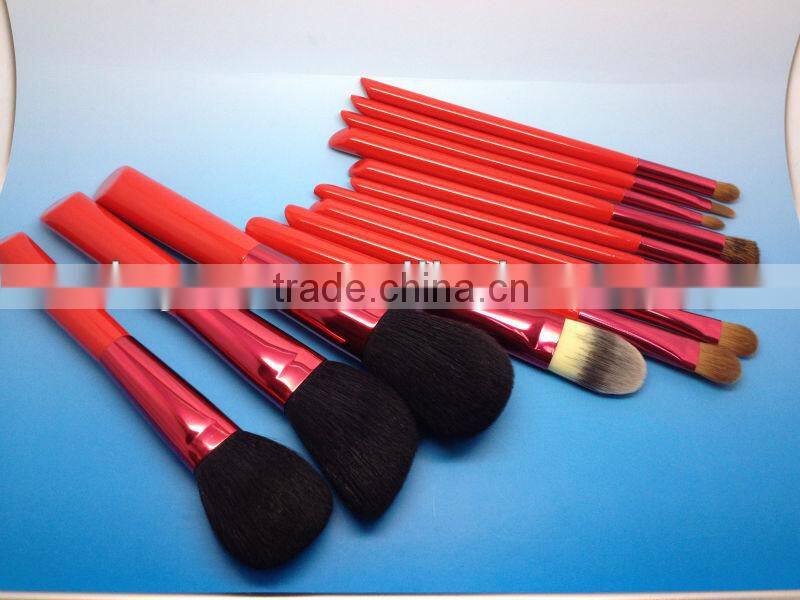 13 piece kolinsky hair makeup quality brushes set