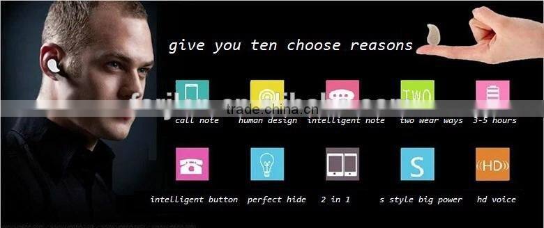 10m bluetooth 4.1 stereo invisible mini wireless bluetooth earphone smart wirless earbud
