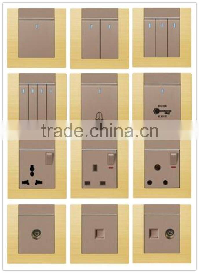 Aluminium satellite tv wall socket