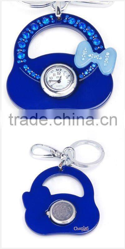 Fashion Key Chains With Watch