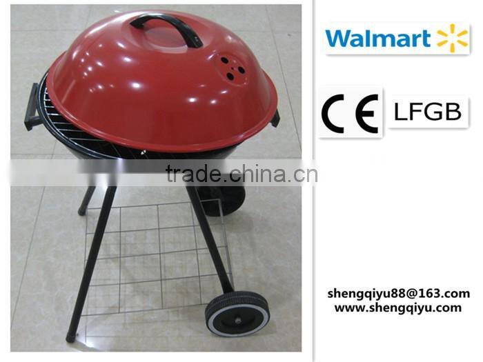 indoor/garden mini size trolley folding Easily Assembled charcoal grill for party