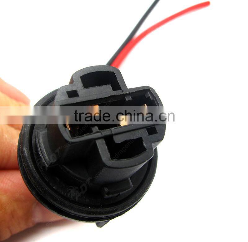 7440 car bulb socket base holder 2 cables