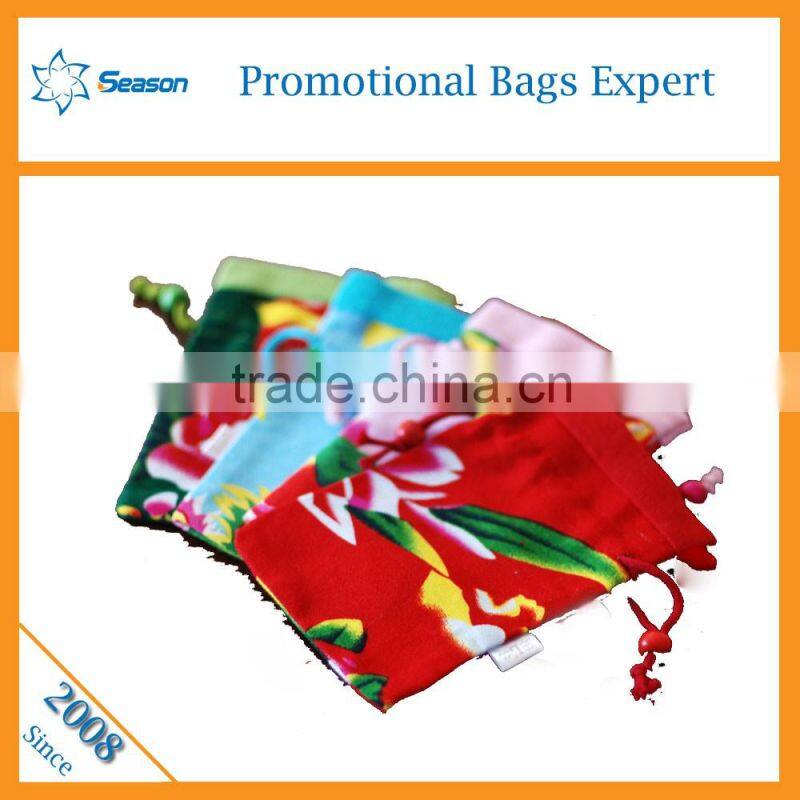 Wholesale chinoiserie velvet bag drawstring bag custom candy bag
