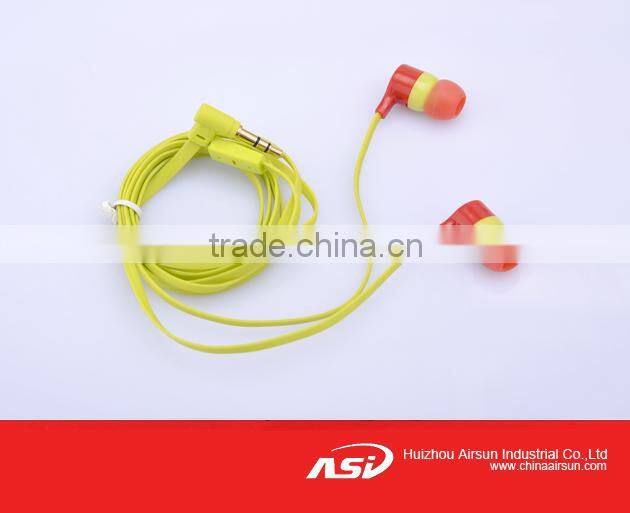 Newest Design MP3 Earphone With Flat Cable
