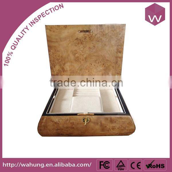 wood storage cosmetic box with custom music,accept cosmet storag box